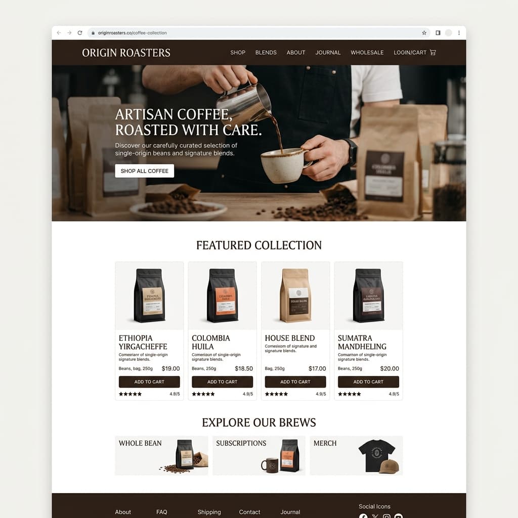Artisan Coffee E-Commerce